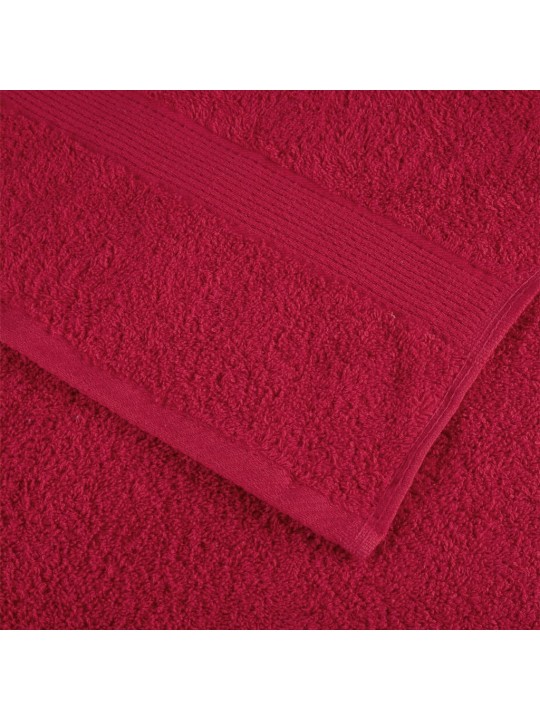 Premium ručníky solund 2 ks červené 100 x 200 cm 600 g/m²