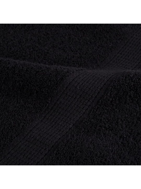 Premium ručníky solund 2 ks černé 50 x 100 cm 600 g/m²