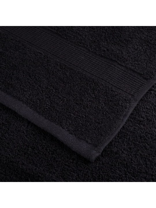 Premium ručníky solund 4 ks černé 80 x 200 cm 600 g/m²