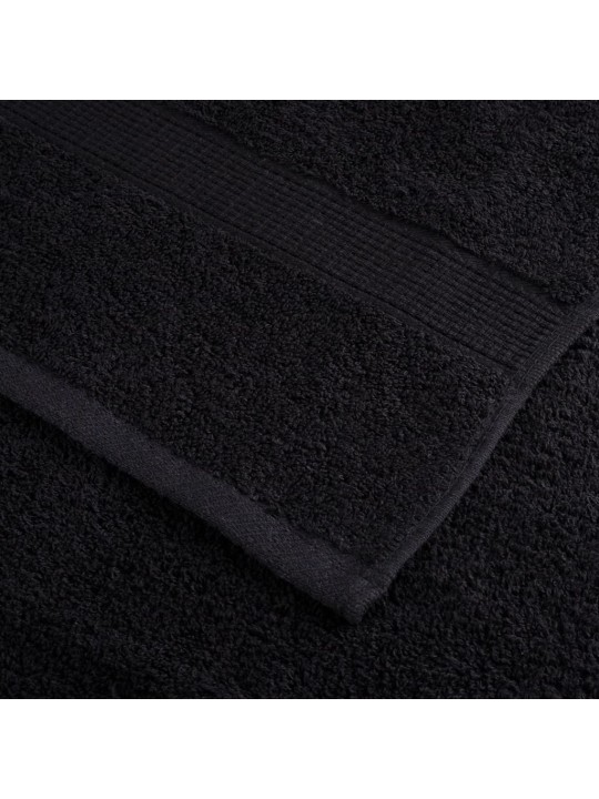 Premium ručníky solund 4 ks černé 100 x 200 cm 600 g/m²