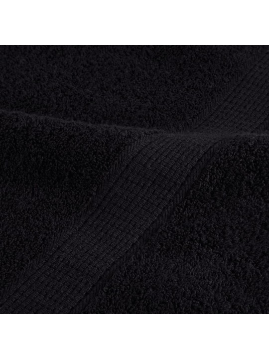 Premium ručníky solund 4 ks černé 100 x 200 cm 600 g/m²