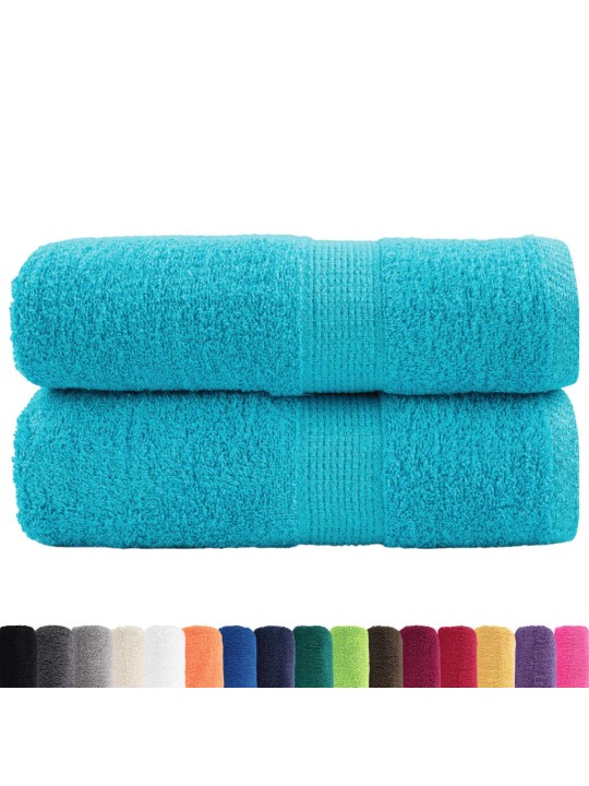 Premium ručníky na ruce solund 2 ks tyrkysové 30x30 cm 600 g/m²