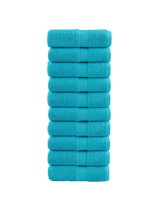 Premium ručníky solund 4 ks tyrkysové 30 x 50 cm 600 g/m²