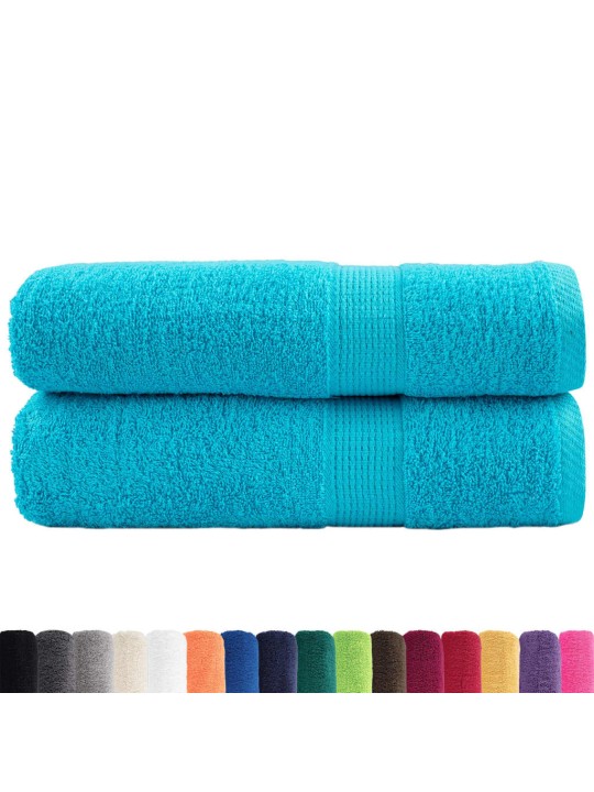 Premium ručníky solund 2 ks tyrkysové 70 x 140 cm 600 g/m²