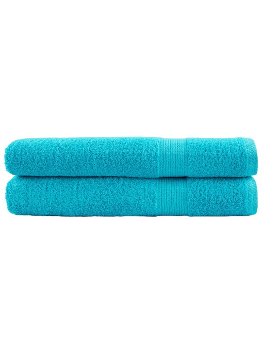 Premium ručníky solund 2 ks tyrkysové 80 x 200 cm 600 g/m²