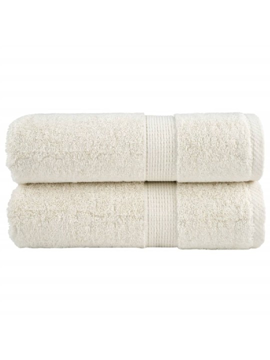 Premium ručníky na ruce solund 2 ks krémové 30 x 30 cm 600 g/m²