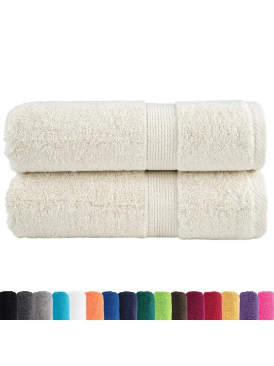 Premium ručníky na ruce solund 2 ks krémové 30 x 30 cm 600 g/m²