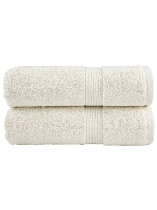 Premium ručníky solund 2 ks krémové 30 x 50 cm 600 g/m²