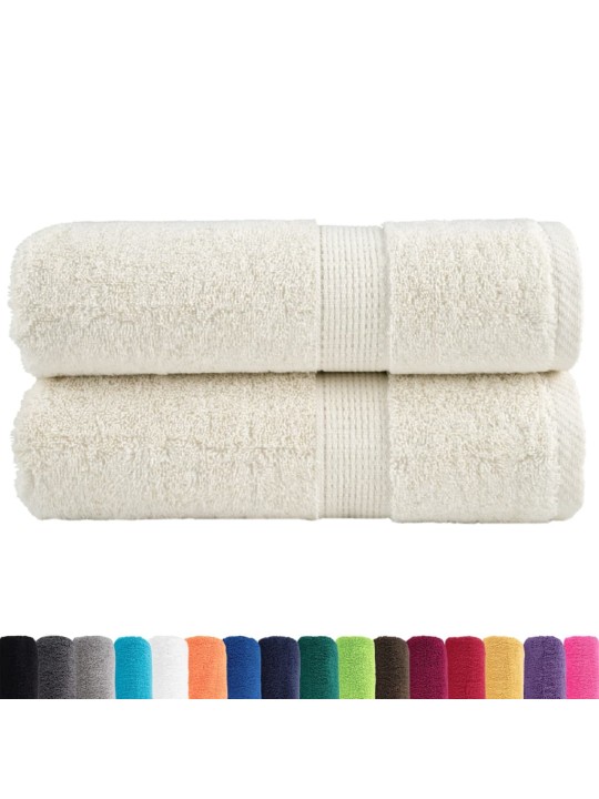 Premium ručníky solund 2 ks krémové 30 x 50 cm 600 g/m²