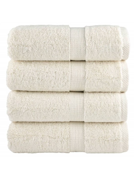 Premium ručníky solund 4 ks krémové 30 x 50 cm 600 g/m²