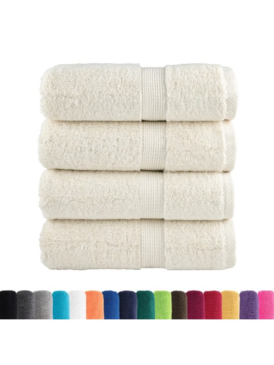 Premium ručníky solund 4 ks krémové 30 x 50 cm 600 g/m²