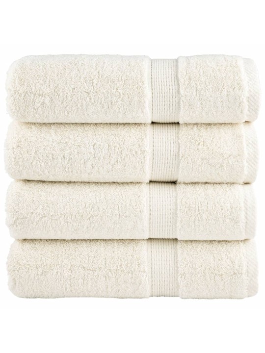 Premium ručníky solund 4 ks krémové 50 x 100 cm 600 g/m²
