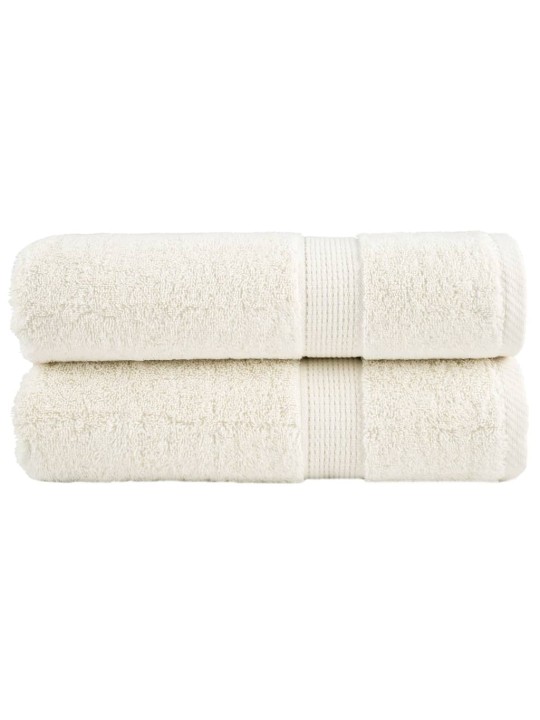 Premium ručníky solund 2 ks krémové 70 x 140 cm 600 g/m²