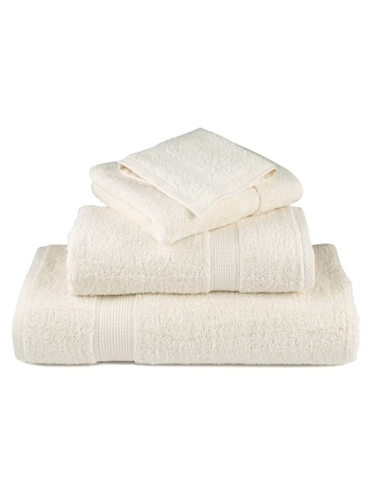Premium ručníky solund 2 ks krémové 70 x 140 cm 600 g/m²