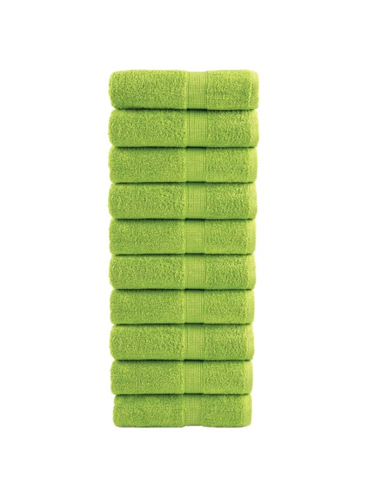 Premium ručníky na ruce solund 10ks zelené 30x30cm 600g/m²