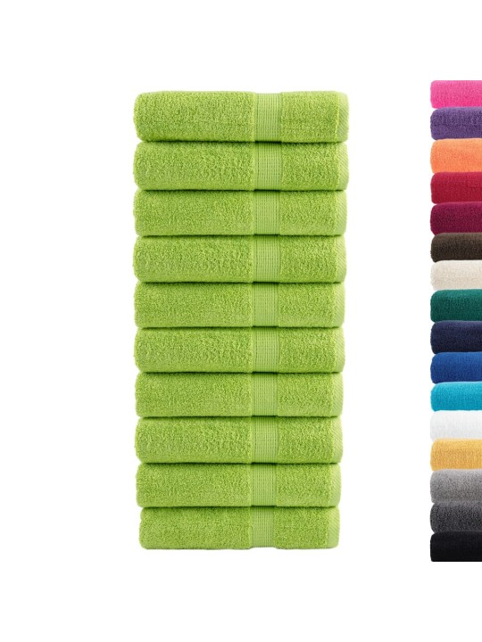 Premium ručníky solund 10 jablkově zelené 50x100cm 600g/m²