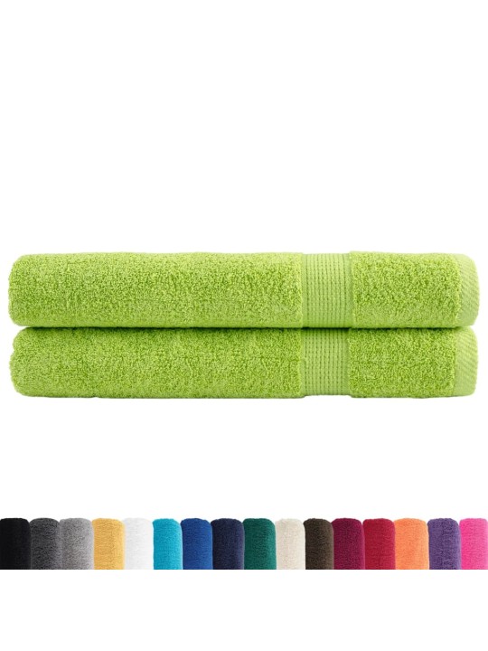 Premium ručníky solund 2 jablkově zelené 80x200cm 600 g/m²