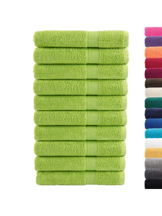 Premium ručníky solund 10 jablkově zelené 80x200cm 600g/m²