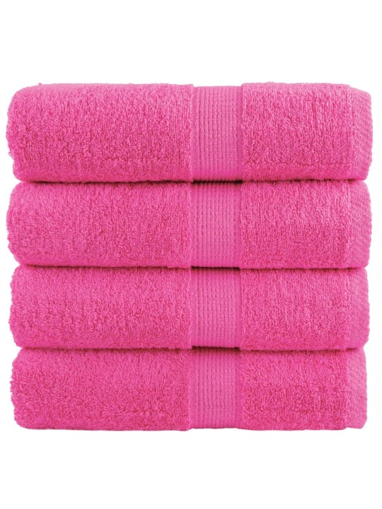 Premium ručníky na ruce solund 4ks růžové 30x30cm 600 g/m²