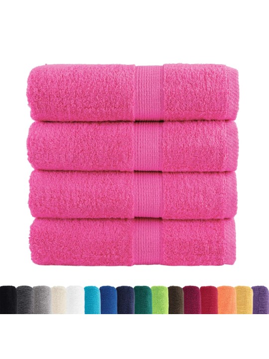 Premium ručníky na ruce solund 4ks růžové 30x30cm 600 g/m²