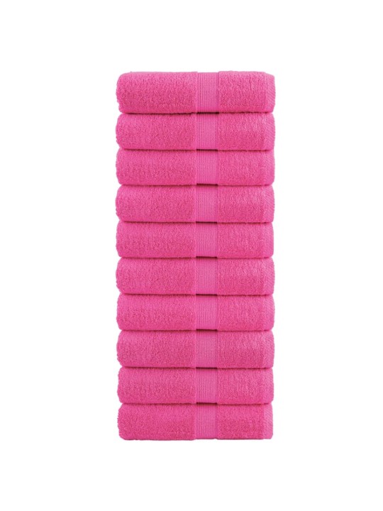 Premium ručníky na ruce solund 10ks růžové 30x30cm 600g/m²