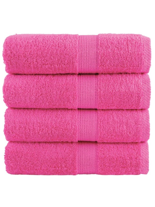 Premium ručníky solund 4 ks růžové 30 x 50 cm 600 g/m²