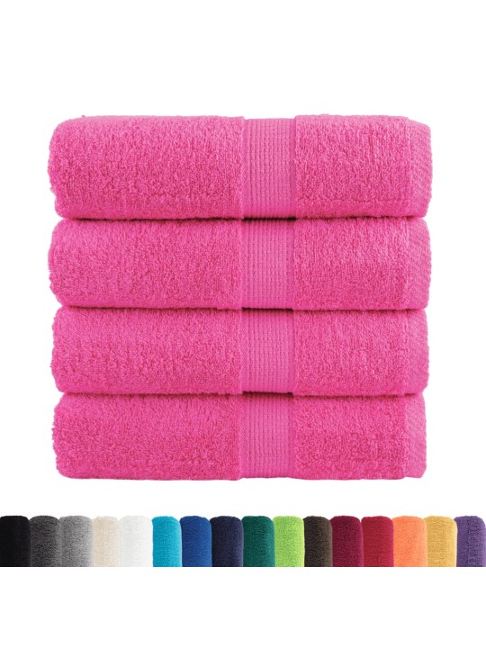Premium ručníky solund 4 ks růžové 30 x 50 cm 600 g/m²