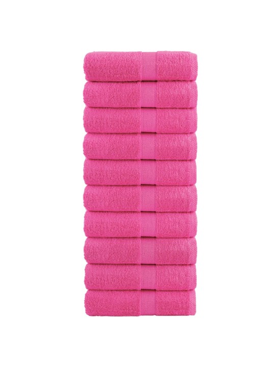 Premium ručníky solund 10 ks růžové 30 x 50 cm 600 g/m²