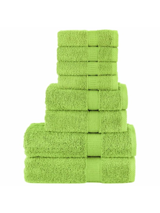 8dílná sada ručníků premium solund jablkově zelená 600g/m²