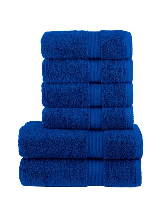 6dílná sada ručníků premium solund modrá 600 g/m²
