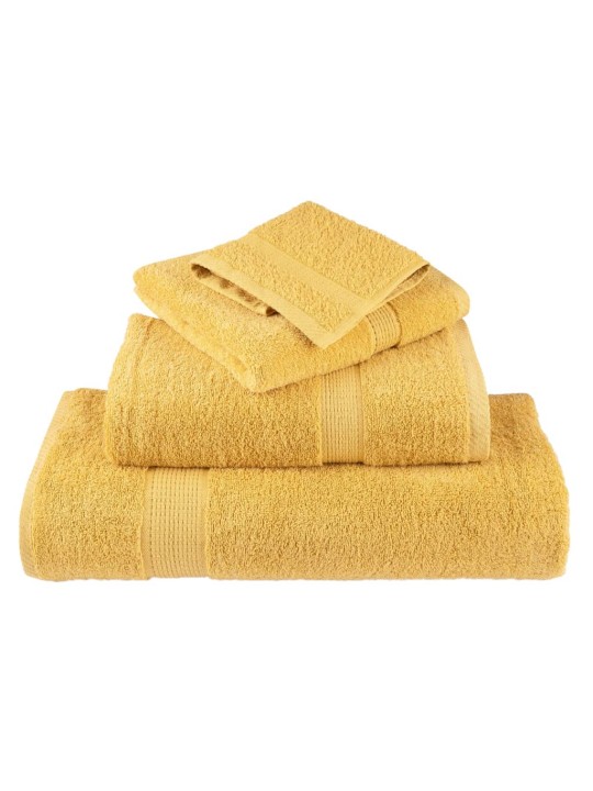 12dílná sada ručníků premium solund zlatá 600 g/m²