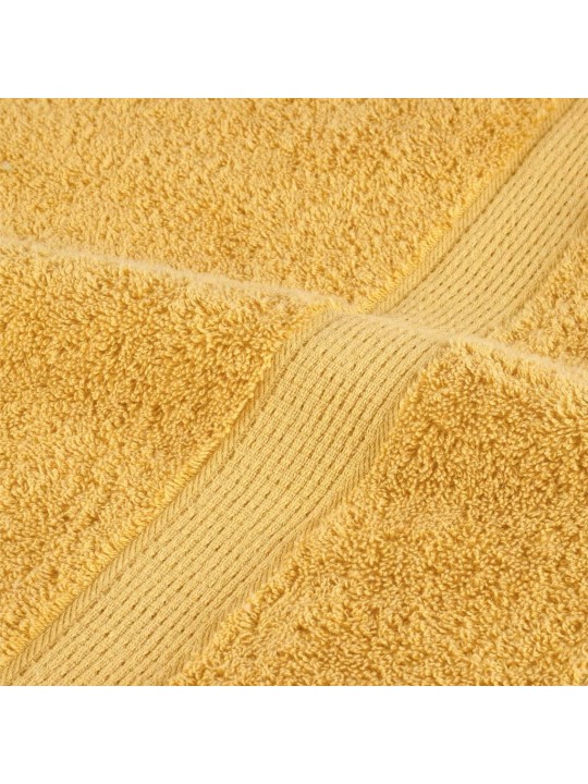 12dílná sada ručníků premium solund zlatá 600 g/m²