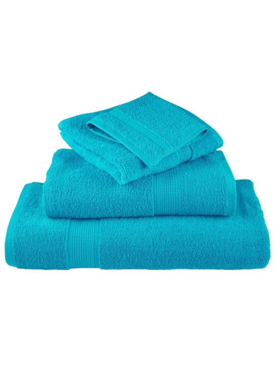 12dílná sada ručníků premium solund tyrkysová 600 g/m²