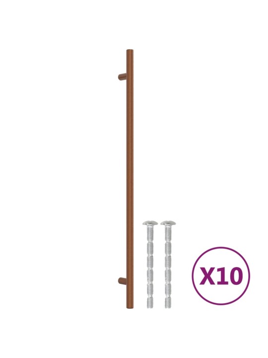 Nábytkové úchytky 10 ks bronzové 320 mm nerezová ocel