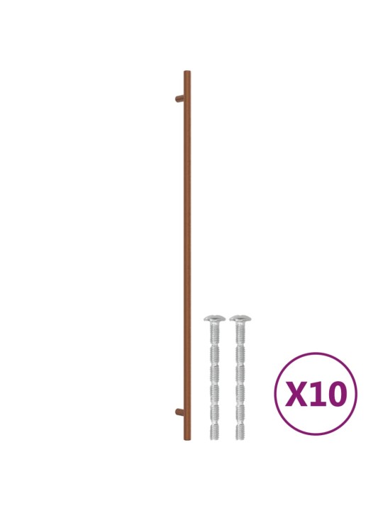 Nábytkové úchytky 10 ks bronzové 480 mm nerezová ocel