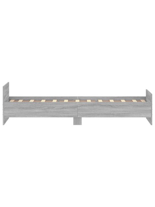 Rám postele šedý sonoma 75x190 cm Small Single kompozitní dřevo