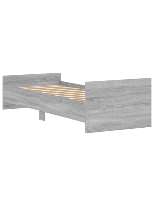 Rám postele šedý sonoma 75x190 cm Small Single kompozitní dřevo