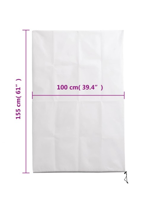 Ochranné návleky na rostliny na zip 2 ks 70 g/m² 1 x 1,55 m