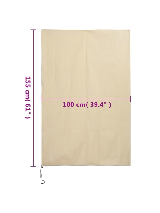 Ochranné návleky na rostliny na zip 2 ks 70 g/m² 1 x 1,55 m