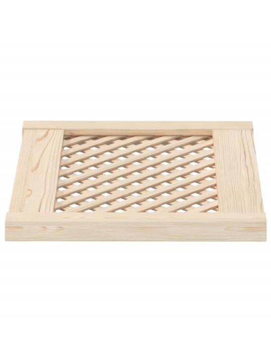 Nábytková dvířka mřížkový design 2 ks 49,5 x 39,5 cm borovice