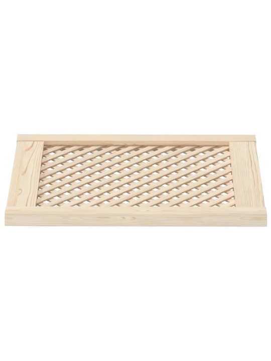 Nábytková dvířka mřížkový design 2 ks 49,5 x 61,5 cm borovice