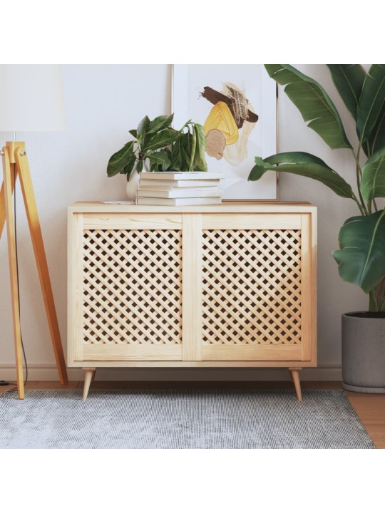 Nábytková dvířka mřížkový design 2 ks 49,5 x 61,5 cm borovice