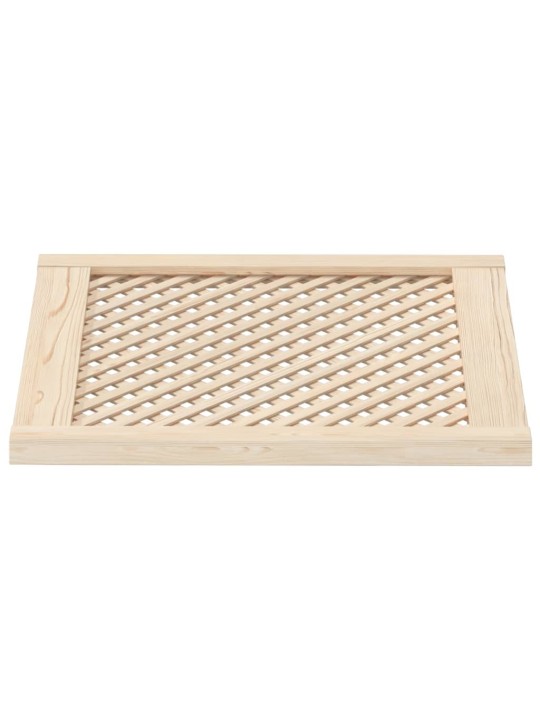 Nábytková dvířka mřížkový design 2 ks 59,5 x 61,5 cm borovice