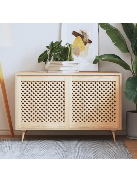 Nábytková dvířka mřížkový design 2 ks 59,5 x 61,5 cm borovice