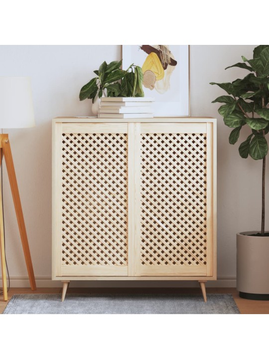 Nábytková dvířka mřížkový design 2 ks 49,5 x 99 cm borovice