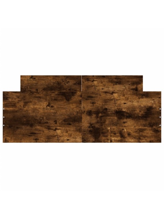 Rám postele s hlavovým a nožním čelem kouřový dub 120 x 200 cm