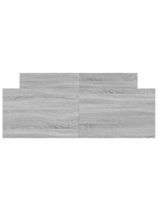 Rám postele s hlavovým a nožním čelem šedý sonoma 120 x 200 cm