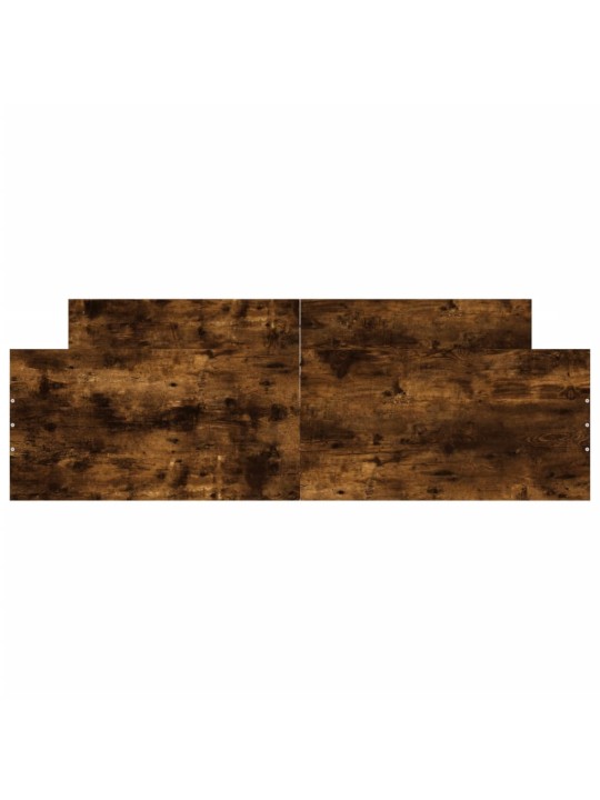 Rám postele s hlavovým a nožním čelem kouřový dub 140 x 200 cm