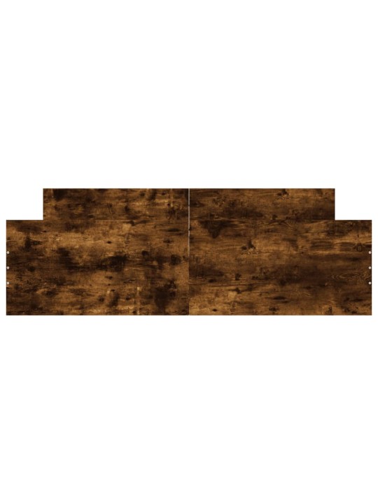 Rám postele s hlavovým a nožním čelem kouřový dub 150 x 200 cm