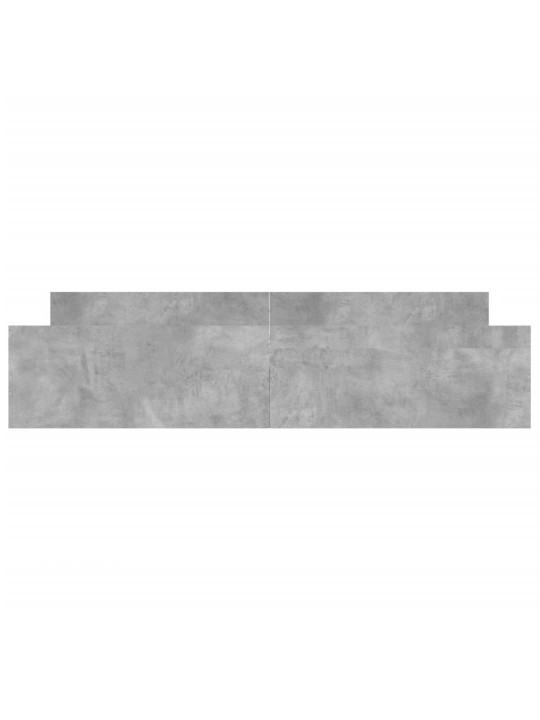 Rám postele s hlavovým a nožním čelem betonově šedý 180x200 cm